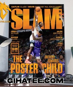 Quality Anthony Edwards Cover Iconic Dunk Immortalized On The Cover Of SLAM 249 Orange The Metal Editions Decor Poster Canvas