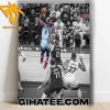 Quality Anthony Edwards Iconic Poster Dunk Moment Over Daniel Gafford Destroy The Rim Of Mavs In Game 3 Western Coference Final NBA Playoffs 23-24 Poster Canvas