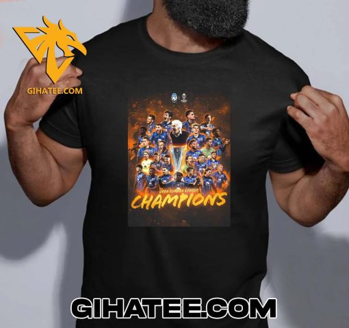 Quality Atalanta BC Is The 23-24 UEFA Europa League Champions Campioni UEL After More Than 60 Years T-Shirt