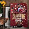Quality Boston College Eagles Women’s Lacrosse 2024 National Champions NCAA Poster Canvas