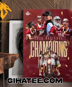 Quality Boston College Eagles Women’s Lacrosse 2024 National Champions NCAA Poster Canvas