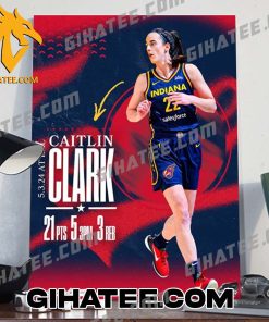Quality Caitlin Clark Indiana Fever Looked Comfortable In Her WNBA Preseason Debut Poster Canvas