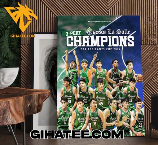 Quality Congratulations De La Salle University Green Archers Champions PBA Dleague Aspirants Cup 2024 Poster Canvas