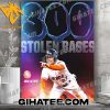 Quality Congratulations to Jose Altuve on his 300th career stolen base Poster Canvas