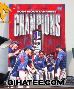 Quality Fresno State Bulldogs Baseball Is The 2024 Moutain West Champions NCAA Men’s Baseball Poster Canvas