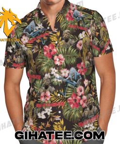 Quality Iron Maiden Tropical Plant Hawaiian Shirt And Shorts Set