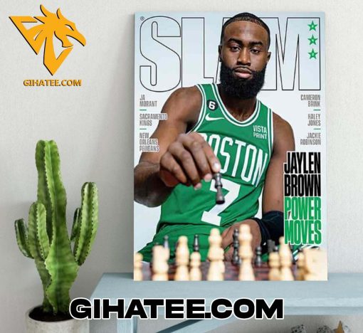 Quality Jaylen Brown Celtics Boston NBA Power Moves Cover SLAM Poster Canvas