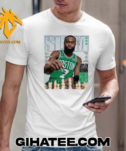 Quality Jaylen Brown Celtics Boston NBA Power Moves Cover SLAM T-Shirt