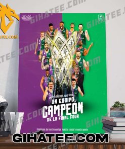 Quality Malaga Unicaja Campeones De La Basketball Champions League Champions 2024 Poster Canvas
