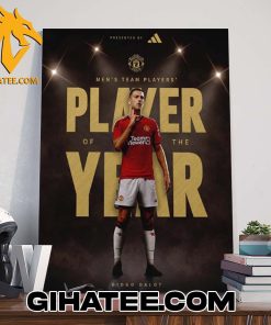 Quality Manchester United Men’s Team Player Of The Year 2024 Is Diogo Dalot Poster Canvas