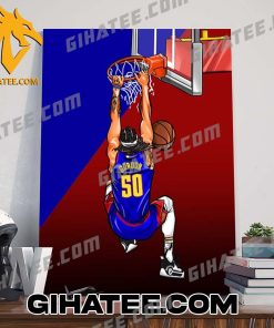 Quality NBA Playoffs 2023-2024 Drawing Cartoon Poster Aaron Gordon 50 Denver Nuggets Poster Canvas