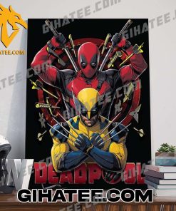 Quality New Promo Art Poster For Deadpool And Wolverine Is In Theaters July 26 Poster Canvas