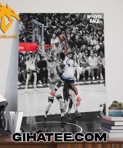 Quality Omg Ant Anthony Edwards Poster Dunk Moment On Gafford Face In Game 3 Mavs Versus Wolves Western Final NBA Playoffs 2023-2024 Poster Canvas