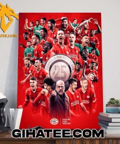 Quality PSV Eindhoven Creating Stars Together Kampioen Van Nederland 2023-2024 Eredivise Champions Poster Canvas