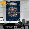Quality Paris Saint-Germain Parisiens Champions Ligue 1 Champions 12 Titres 50 Trophies Poster Canvas