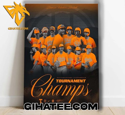 Quality Tennessee Volunteers Baseball Is 2024 SEC Tournament Champions NCAA Men’s Baseball Poster Canvas