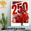 Quality The Egyptian King Mohamed Salah Makes His 250th Premier League Appearance For The Reds Poster Canvas
