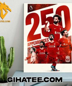 Quality The Egyptian King Mohamed Salah Makes His 250th Premier League Appearance For The Reds Poster Canvas