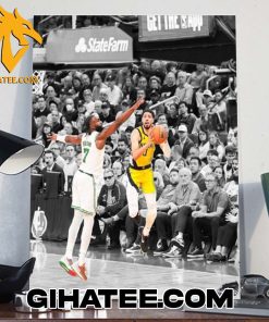 Quality Tyrese Haliburton Second Buzzer Beater In 3rd Quater Eastern Conference Final Pacers With Celtics NBA Playoffs 23-24 Poster Canvas