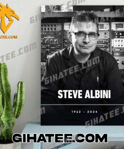 RIP Steve Albini 1962-2024 Thank You For The Memories Poster Canvas