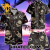 Rammstein Black Skull Guitar Hawaiian Shirt And Shorts Combo