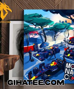 Red Bull Racing Monaco GP 2024 Poster Canvas