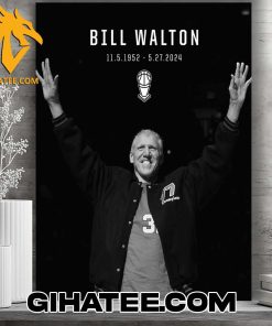 Rest in Peace Bill Walton Basketball Legend RIP 1952 – 2024 Poster Canvas