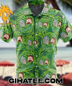 Rick And Morty Trippy Cosmic Rick Anime Hawaiian Shirts And Shorts Matching