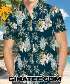 Rick Sanchez Tropical Flower Pineapple Rick And Morty Hawaiian Shirt And Shorts