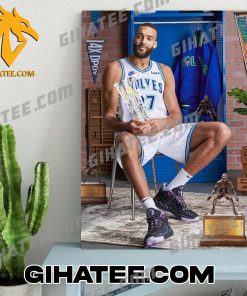 Rudy Gobert 4x Defensive Player of the Year Poster Canvas