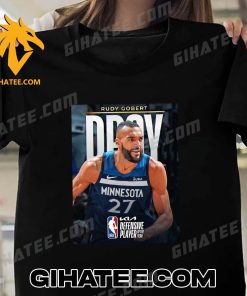 Rudy Gobert DPOY 2023-24 Kia NBA Defensive Player of the Year T-Shirt