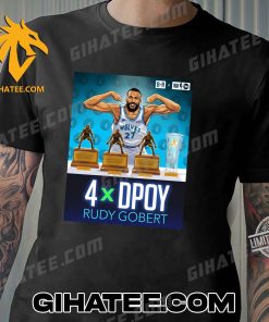 Rudy Gobert Wins His Fourth Dpoy Award Art Style T-Shirt