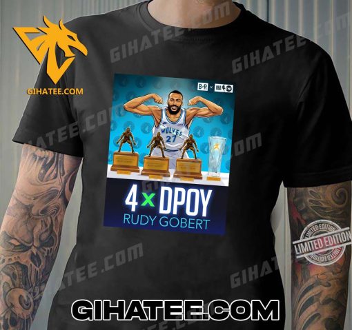 Rudy Gobert Wins His Fourth Dpoy Award Art Style T-Shirt