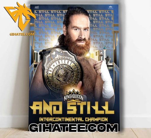 Sami Zayn Outlasts Big Bronson Reed And Chad Gable To Remain Intercontinental Champion Poster Canvas