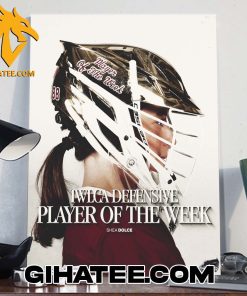 Shea Dolce Iwlca Defensive Player Of The Week Poster Canvas