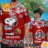 Snoopy and Woodstock Mexico Dancing Ohio State Buckeyes Hawaiian Shirt And Shorts