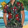 Spider-Man Cartoon Tropical Forests Hawaiian Shirt And Shorts Set