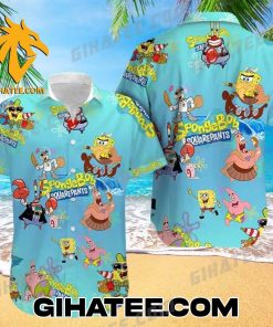 SpongeBob SquarePants Characters Summer Beach Hawaiian Shirts And Shorts Matching