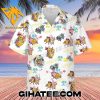 SpongeBob SquarePants Summer Cartoon Peanuts Hawaiian Shirt And Shorts Set