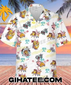 SpongeBob SquarePants Summer Cartoon Peanuts Hawaiian Shirt And Shorts Set