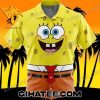 Spongebob SquarePants Nickelodeon Cosplay Spongebob Hawaiian Shirt And Beach Shorts