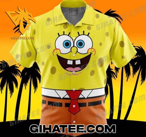 Spongebob SquarePants Nickelodeon Cosplay Spongebob Hawaiian Shirt And Beach Shorts