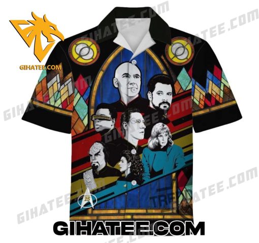 Star Trek The Next Generation Retro Character Hawaiian Shirt And Shorts