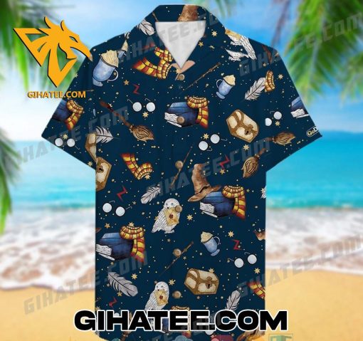 Symbols Featured In Harry Potter Hawaiian Shirt And Shorts