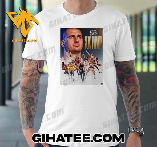 The King Nikola Jokic 3x MVP and NBA Legends T-Shirt