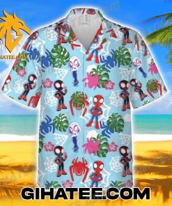 The Spider-Verse Chibi Beach Lover Spiderman Short-Sleeve Hawaiian Shirts