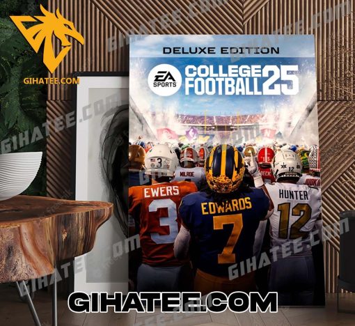 The deluxe edition cover of EA Sports College Football 25 Poster Canvas