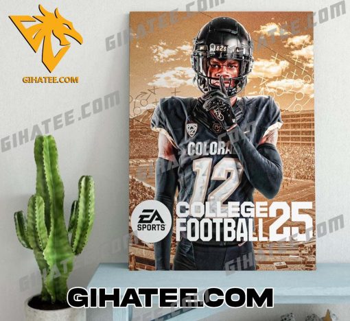 Travis Hunter NCAA Football 25 Cover Concept Poster Canvas