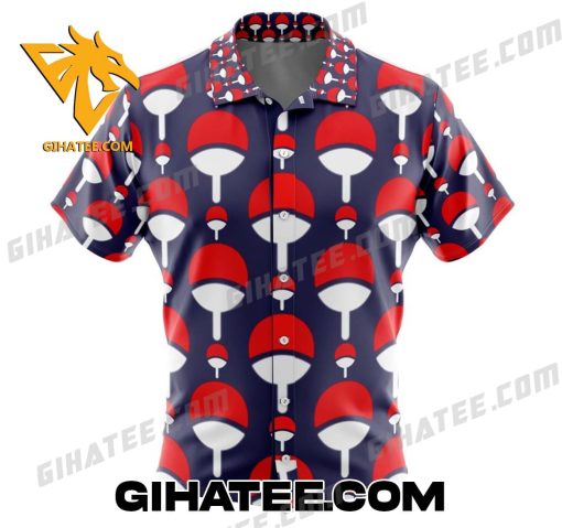 Uchiha Clan Crest Naruto Shippuden Hawaiian Shirt And Shorts Set