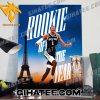 Victor Wembanyama becomes the first French player to win the Rookie of the Year award Poster Canvas